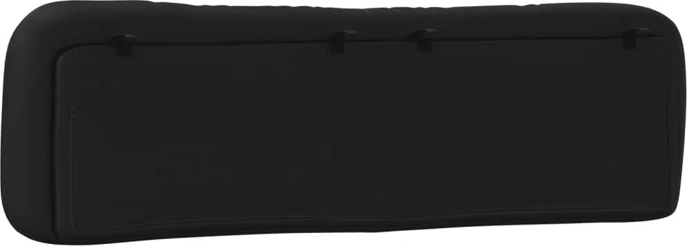 fekete műbőr fejtámla párna Hvar 183 cm