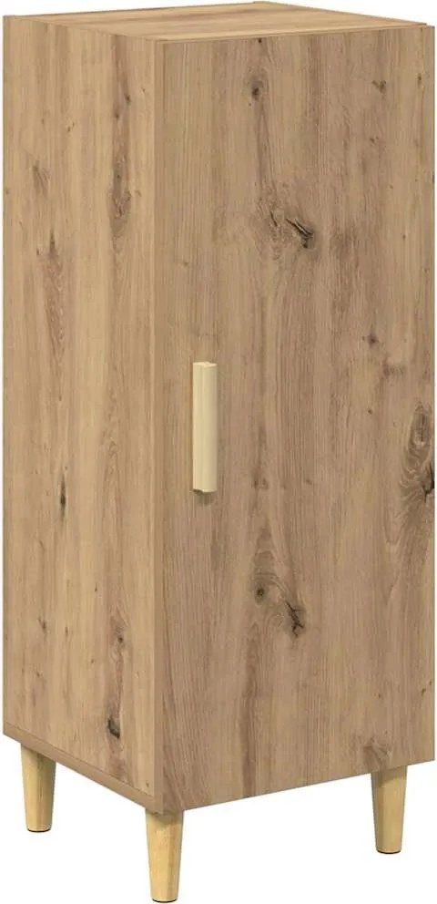 vidaXL Széf Falra szerelhető Artisan tölgy 34,5 x 34 x 90 cm Faanyag