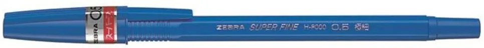 Golyóstoll, 0,21 mm, kupakos, ZEBRA H-8000 kék (TZE20662)