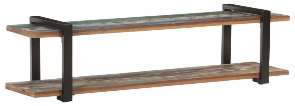tömör újrahasznosított fa TV-szekrény 160 x 40 x 40 cm