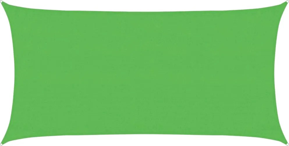 vidaXL világoszöld HDPE napvitorla 160 g/m² 3 x 6 m