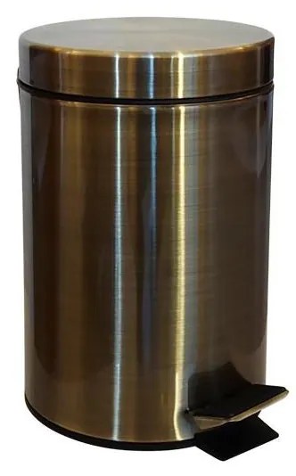 Szemetes 17x26 cm rozsdamentes acél/bronzszínű