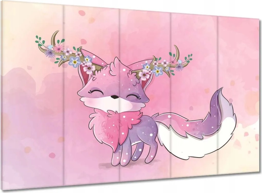 Vászonkép 100x70 Gyönyörű rózsaszín róka