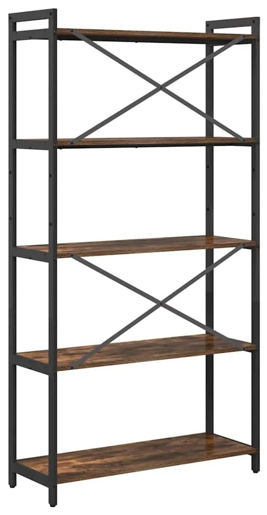 Könyvszekrény Füstölt tölgy 80 x 30 x 153 cm Faanyag