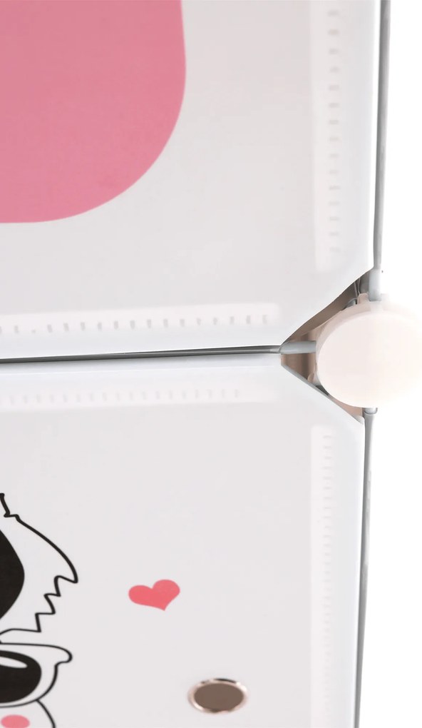 Gyerek moduláris szekrény, szürke/gyerek minta, ATREY