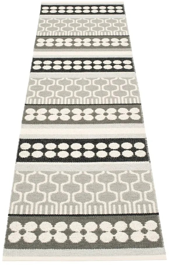 Szürke-krémszínű kültéri-beltéri futószőnyeg 70x270 cm Asta Warm Grey – Pappelina