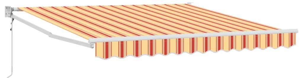 Automatikus Behúzható Napellenző Sárga és Narancs 350x250 cm