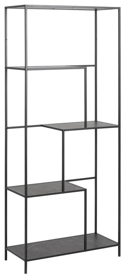 ALMA könyvtárszekrény antracit színben