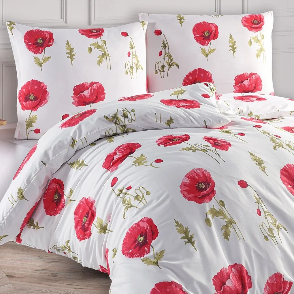 BedTex Pamut ágynemű Mona, 160 x 200 cm, 2 x 70 x 80 cm, 160 x 200 cm, 2 db 70 x 80 cm