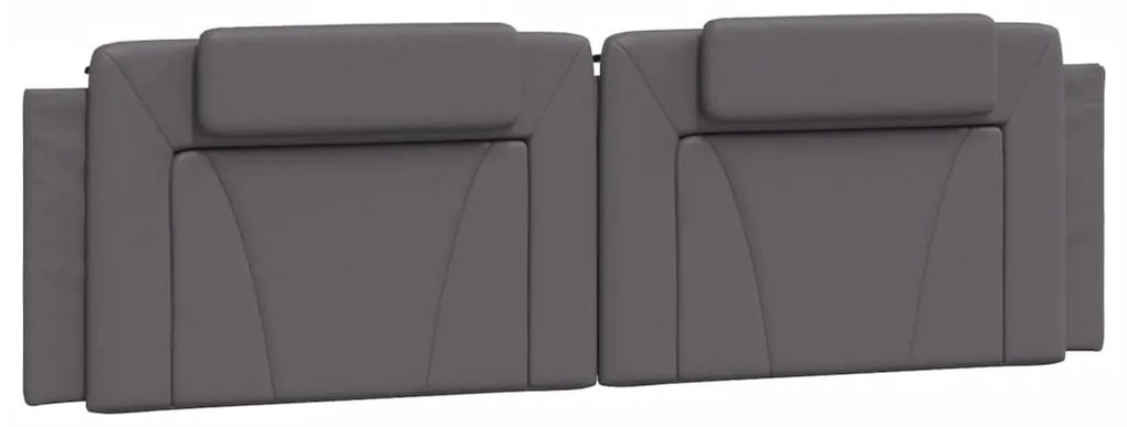 szürke ágykeret Viana LED-ekkel matrac nélkül 180 x 200 cm