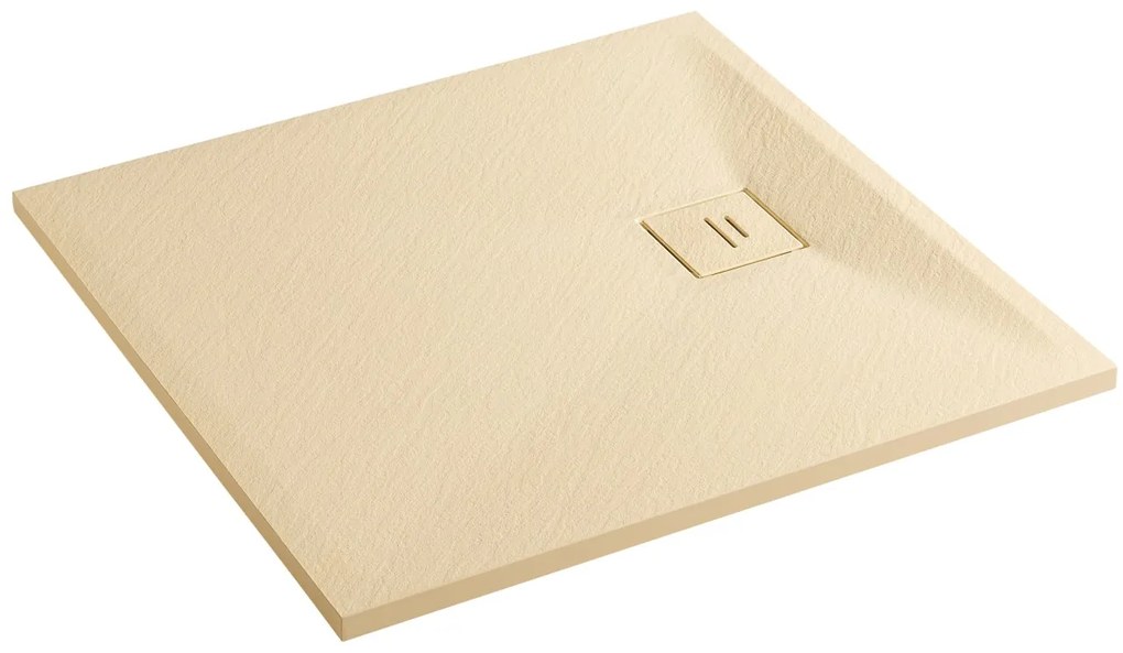 Erga Hyper, SMC zuhanytálca 120x90x2,6 cm + szifon, bézs matt, ERG-V06-SMC-9012S-BG