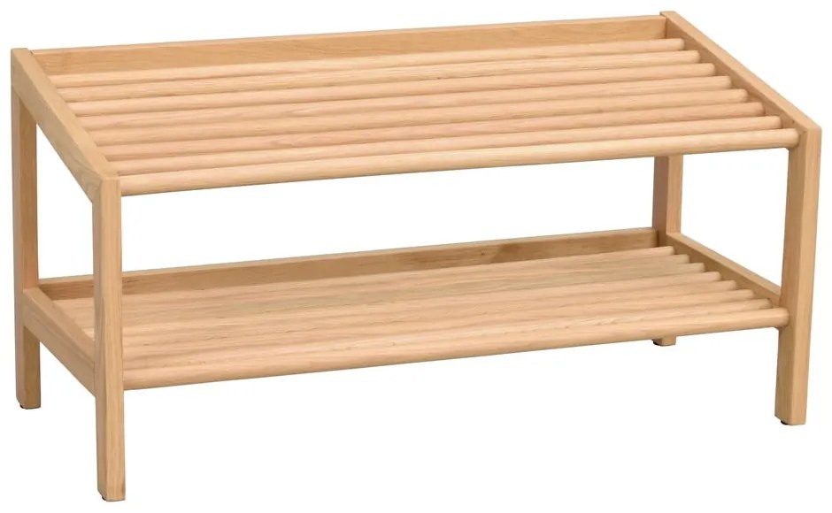 Natúr színű tölgyfa cipőtartó Hillmond – Rowico