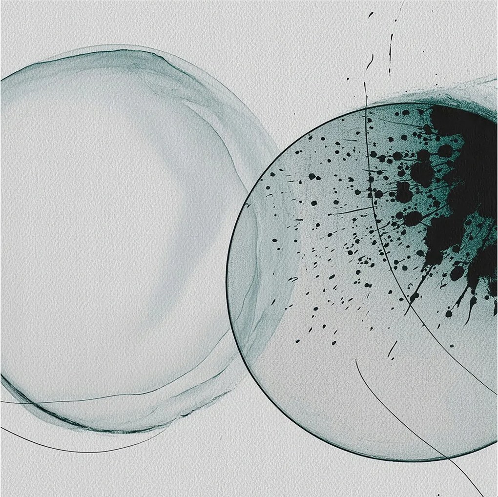 Fotótapéta Flizelin Tapéta Hálószobába és Nappaliba Zöld körök 250x250