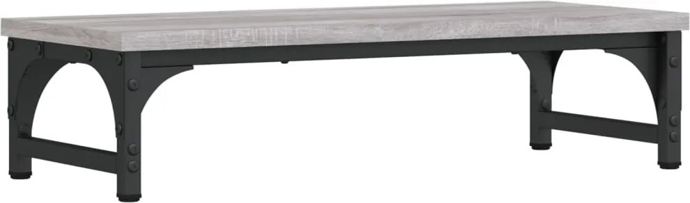 vidaXL szürke sonoma színű szerelt fa monitorállvány 55 x 23 x 14 cm