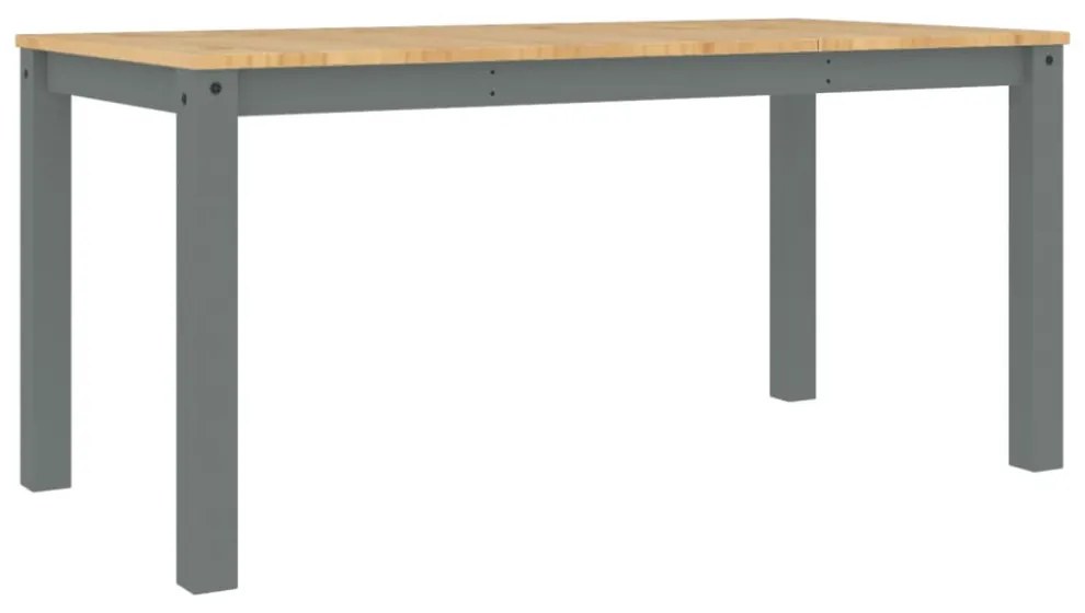 Panama szürke tömör fenyőfa ebédlőasztal 160 x 80 x 75 cm