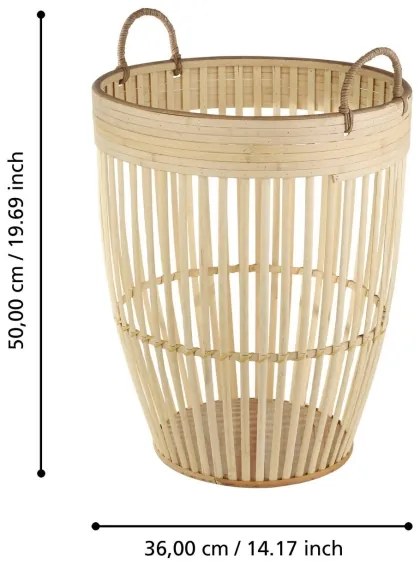 Eglo 426512 - Dekoratív kosár NARAHA 50x36 cm bambusz