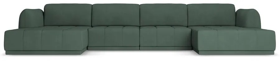 Zöld sarokkanapé Hoku – Makamii