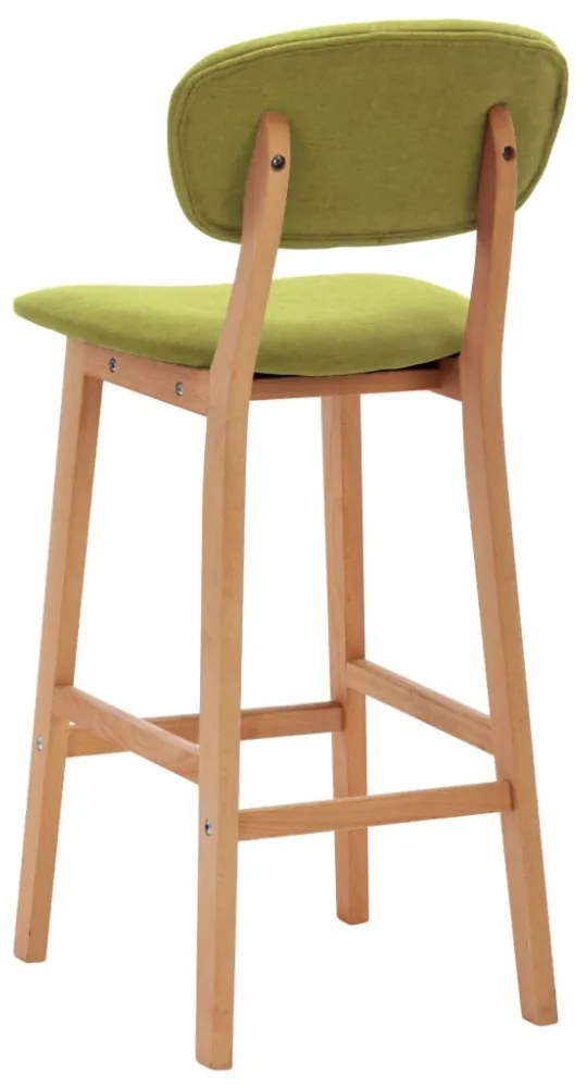 vidaXL 2 db zöld szövet bárszék