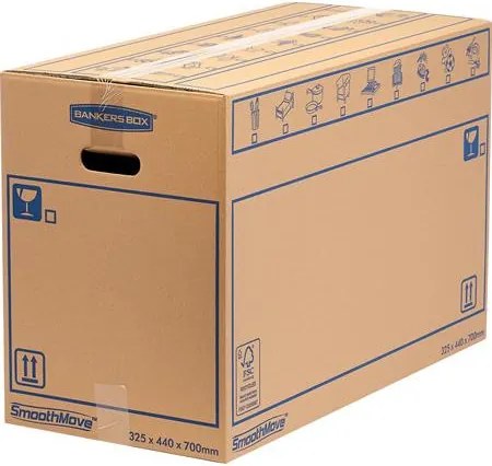 Költöztető doboz, 44x32,5X70 cm, FELLOWES SmoothMove™ Everyday, nagy (IFW62084)
