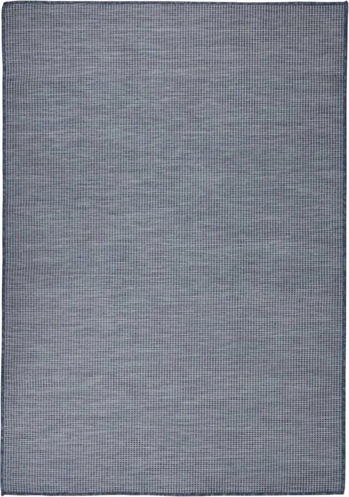 vidaXL kék lapos szövésű kültéri szőnyeg 160 x 230 cm