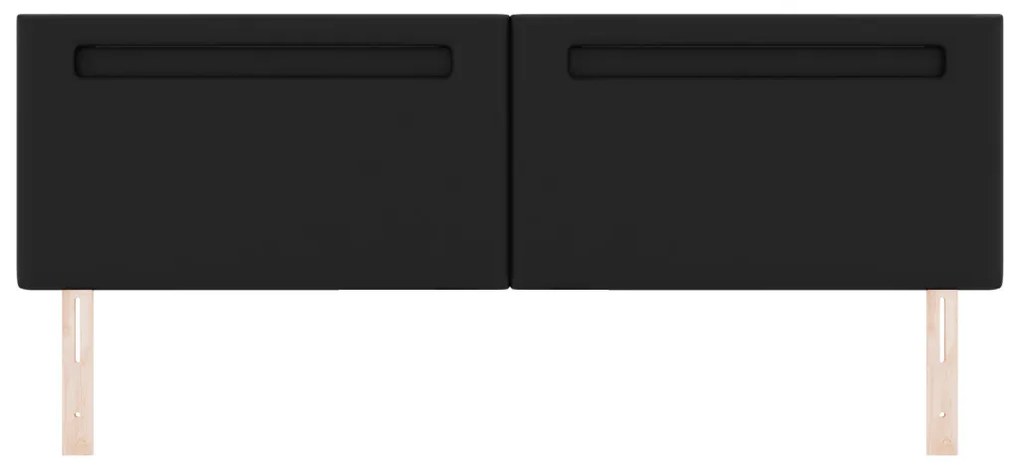 Fejtámla LED -es lámpákkal Falra szerelhető Fekete 180 cm PVC