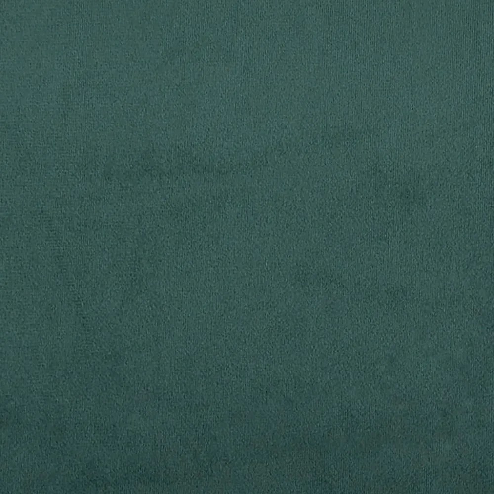 2 az 1-ben sötétzöld bársony padlókanapéágy 122 x 204 x 55 cm