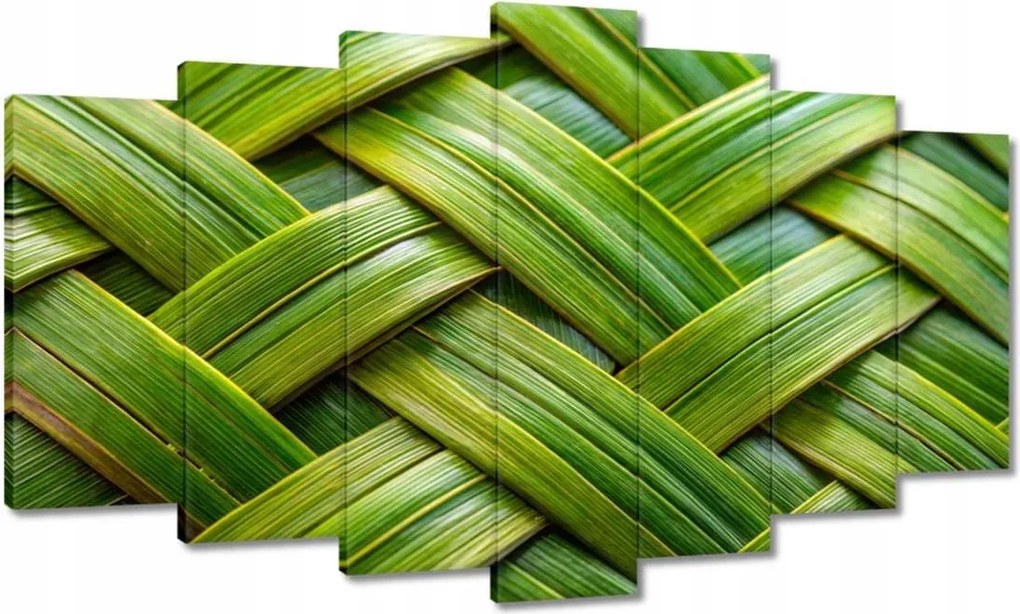 Vászonkép 140x80 Zöld fonott Zöld rattan fonott lemez