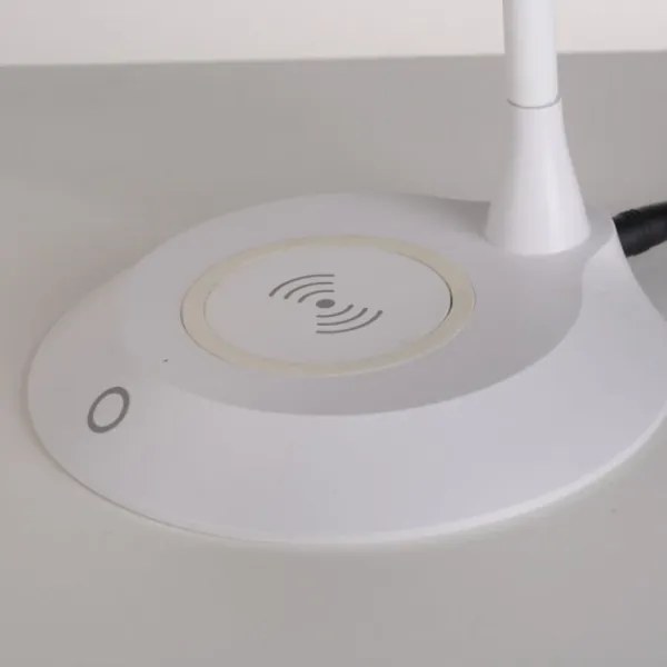 JUST LIGHT. 14414-16 - LED dimmelhető asztali lámpa töltéssel PUCKI LED/4,5W/230V fehér