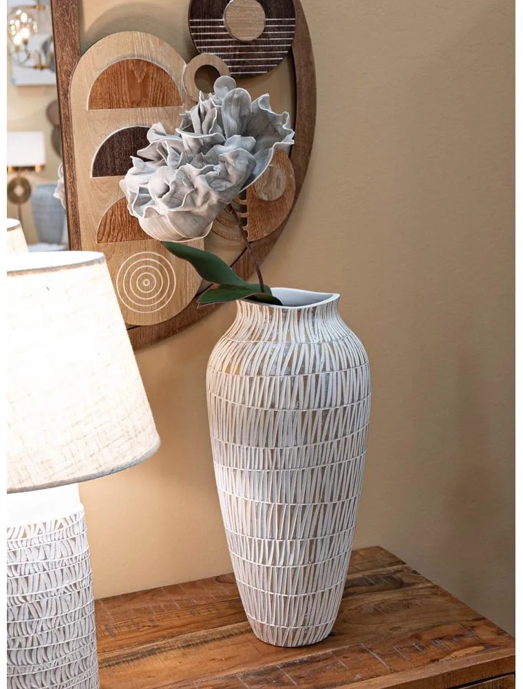 Fehér poligyanta váza (magasság 50 cm) Stiky – Mauro Ferretti