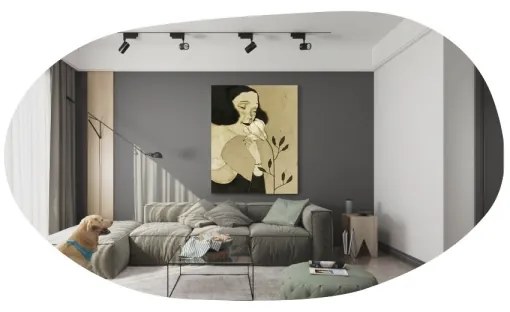 Fali tükör VANOMI 89x52 cm