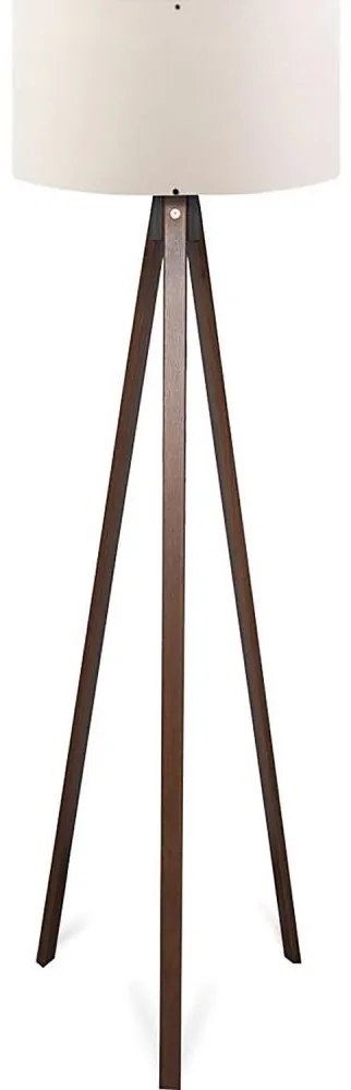 Állólámpa AYD 1xE27/40W/230V barna/krémszínű