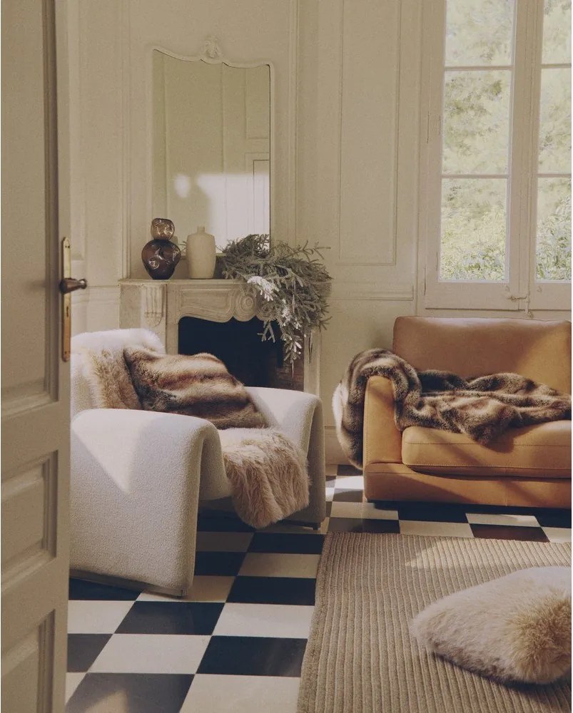 Bézs kézi szövésű szőnyeg 200x300 cm Ardelia – Kave Home