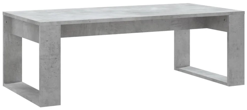 Betonszürke szerelt fa dohányzóasztal 102x50x35 cm