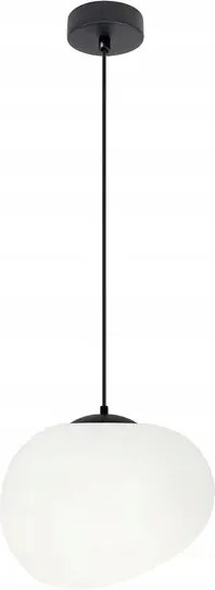 Candellux Függőlámpa Stones Ø20cm Akril E27 Fehér Modern