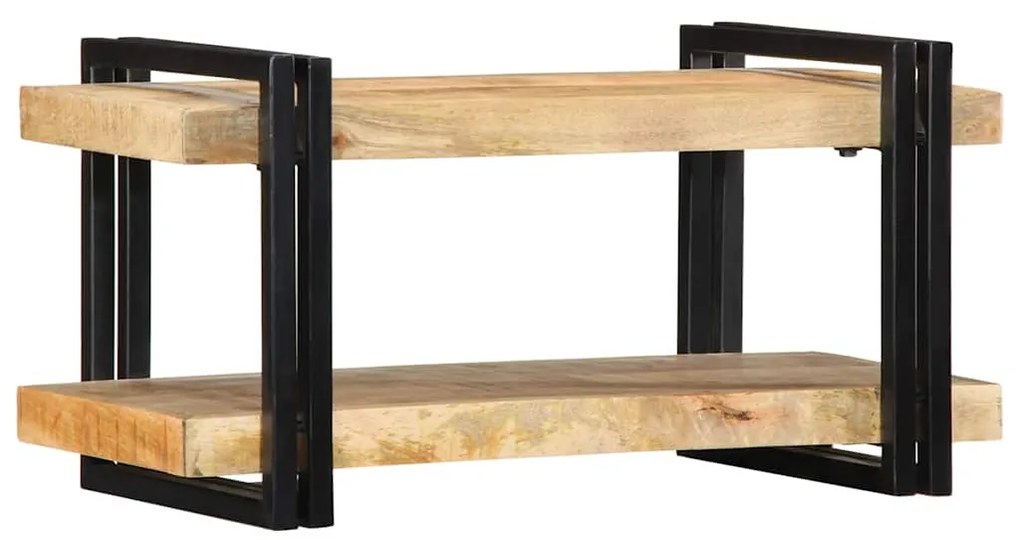 fali polc 70x33x35 cm tömör nyersfa Mango