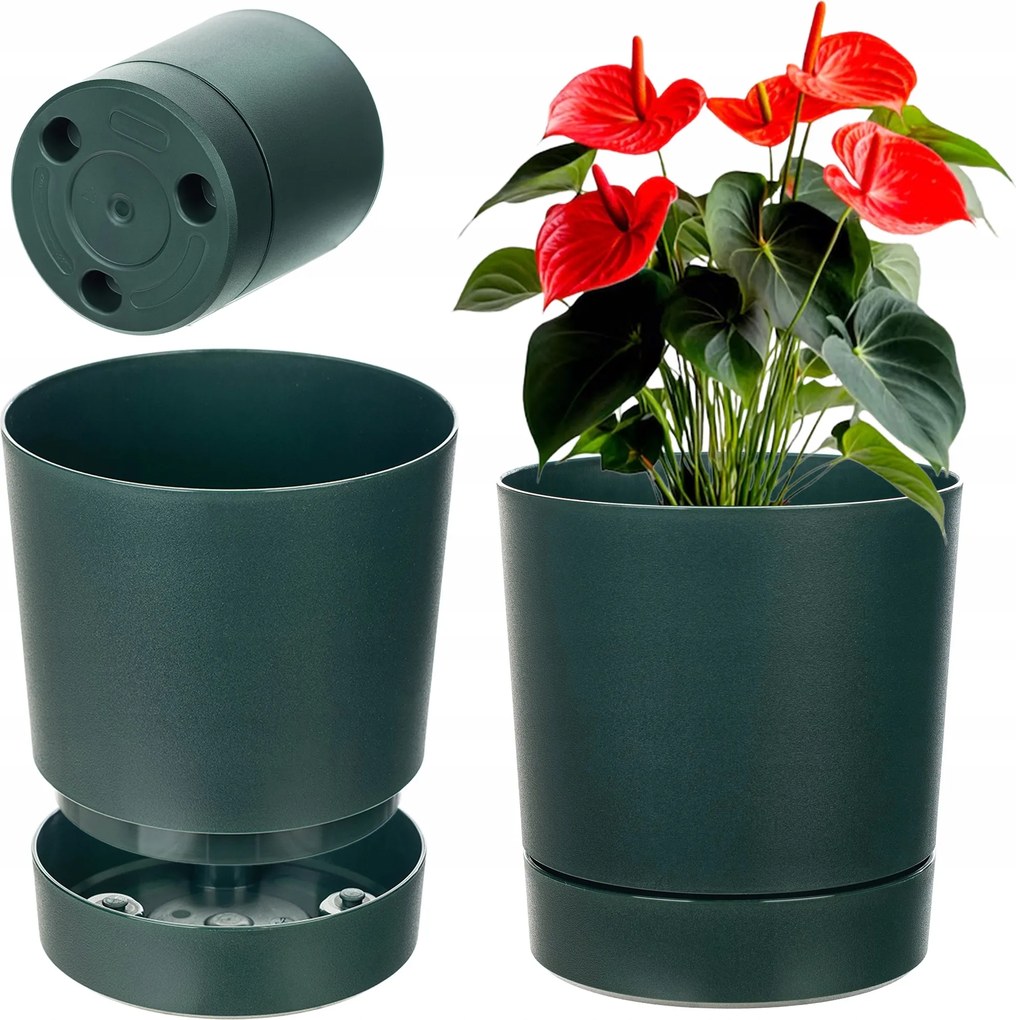 Virágtartó Állvány Műanyag Kerek 20 cm