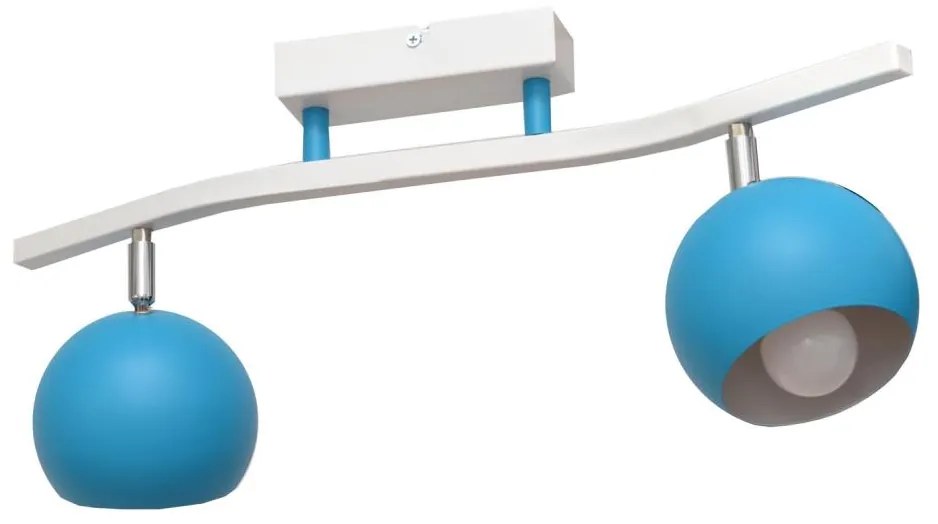 Spotlámpa MORRIS 2xE27/15W/230V kék