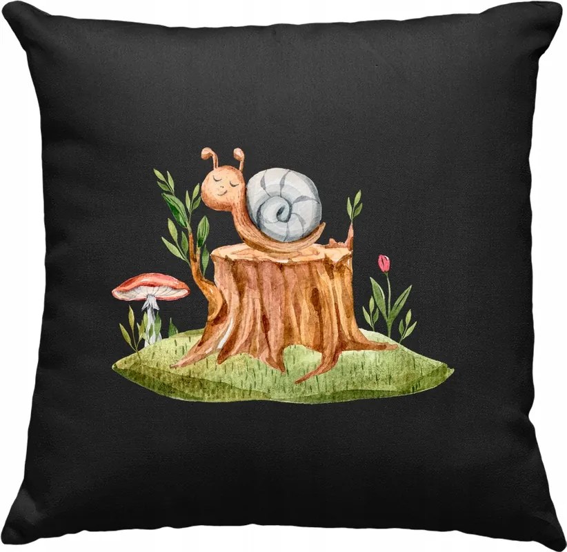 Gyerek vicces csiga párna 1 fekete