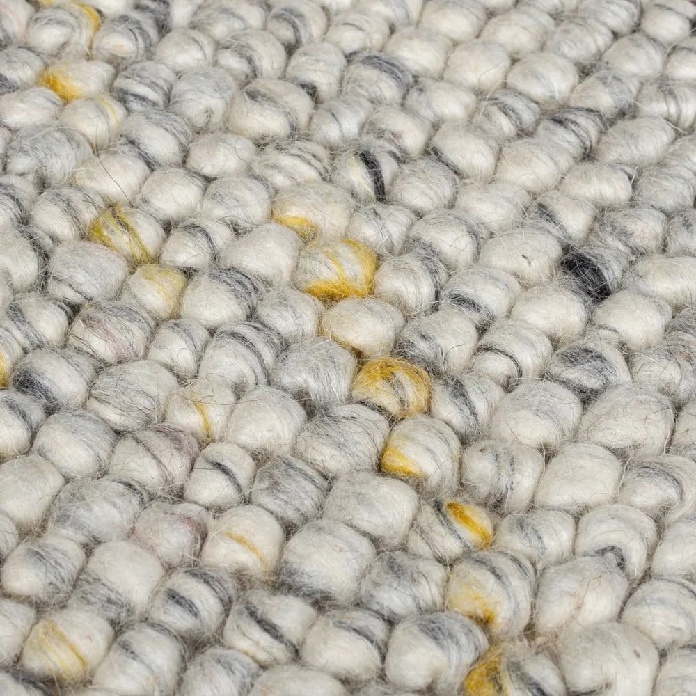 Krémszínű kézi szövésű gyapjúkeverék szőnyeg 120x170 cm Minerals – Flair Rugs