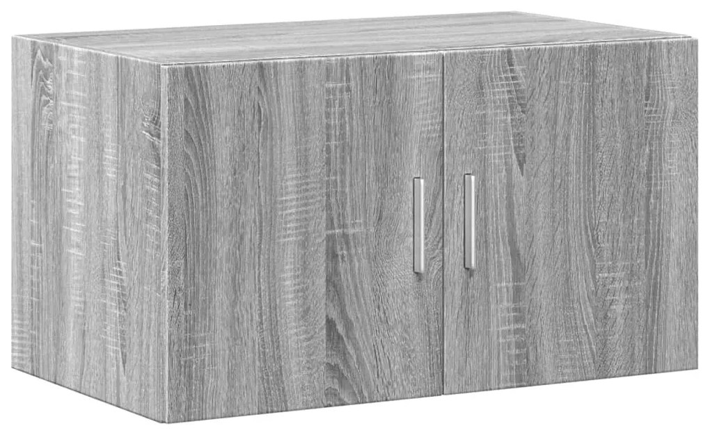 szürke sonoma színű szerelt fa tárolószekrény 70x42,5x225 cm