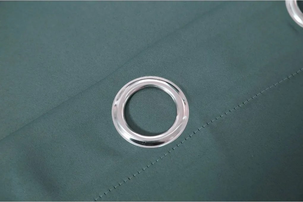 Kék-zöld OXFORD függöny 140x250 cm Felfüggesztés: Fém gyűrűk