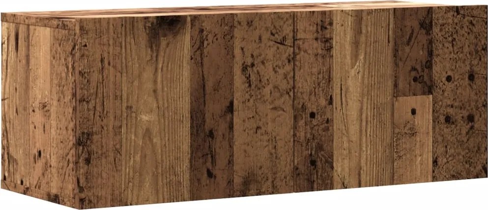 vidaXL antik fa színű szerelt fa fali TV-szekrény 80 x 30 x 30 cm