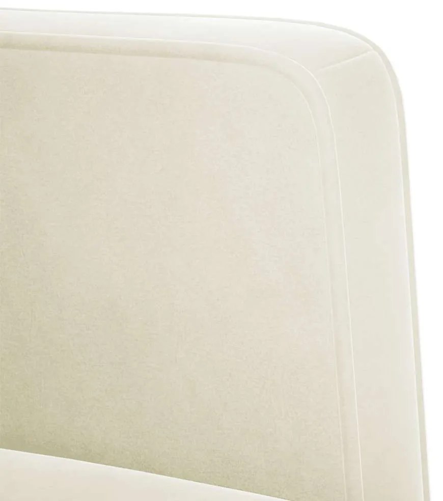 krém bársony loveseat kanapé 111 cm