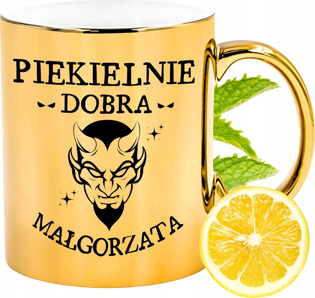 Prémium Arany Csillogó Bögre Margitnak Ajándék Nyomtatott Fotóval