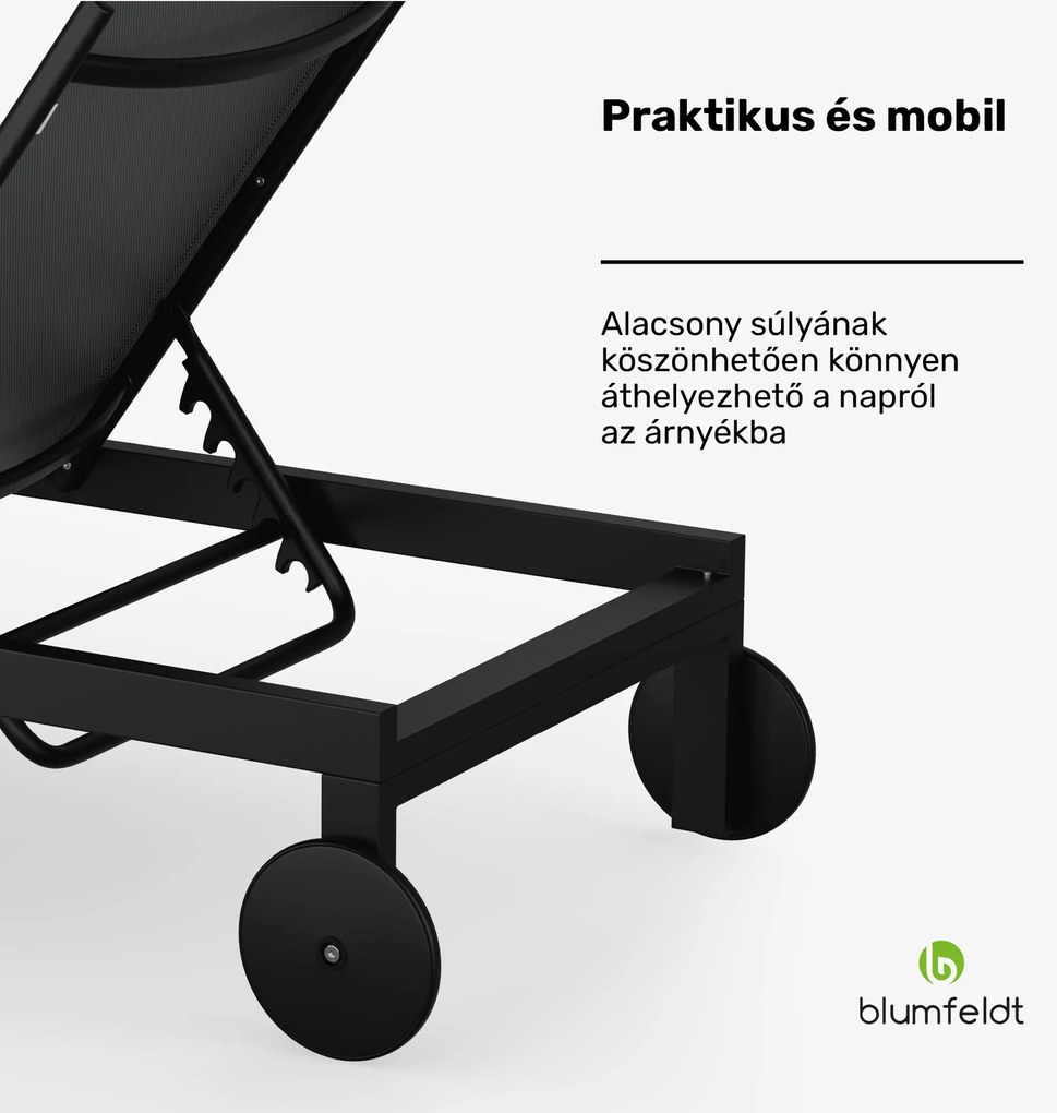 Lucca Lounge nyugágy | terhelhetőség 120 kg | 5 fokozatú | vízlepergető