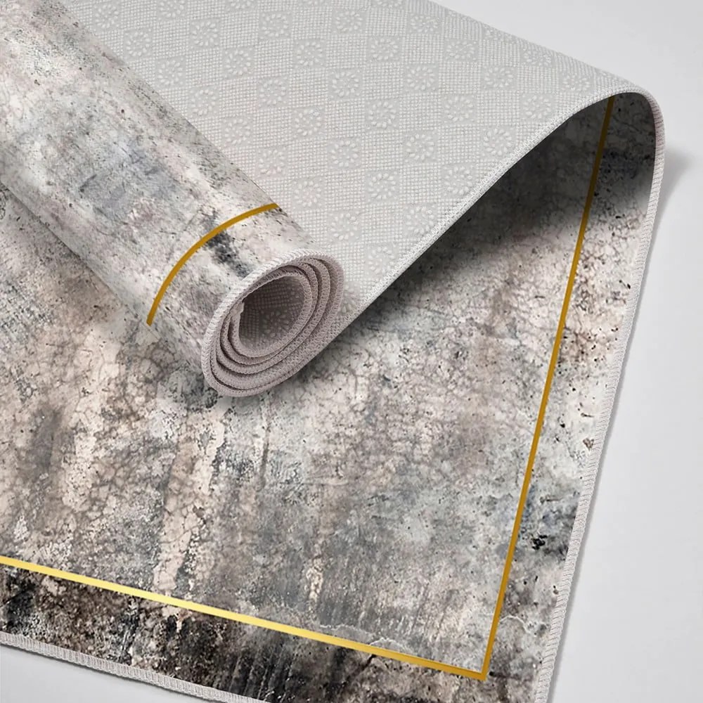 Szürke-barna fürdőszobai kilépő szett 2 db-os 60x100 cm – Foutastic