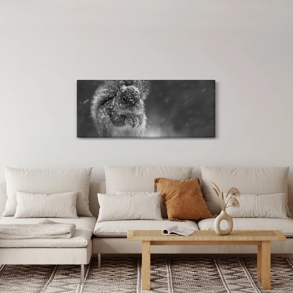 Kép - Mókus télen (120x50 cm)