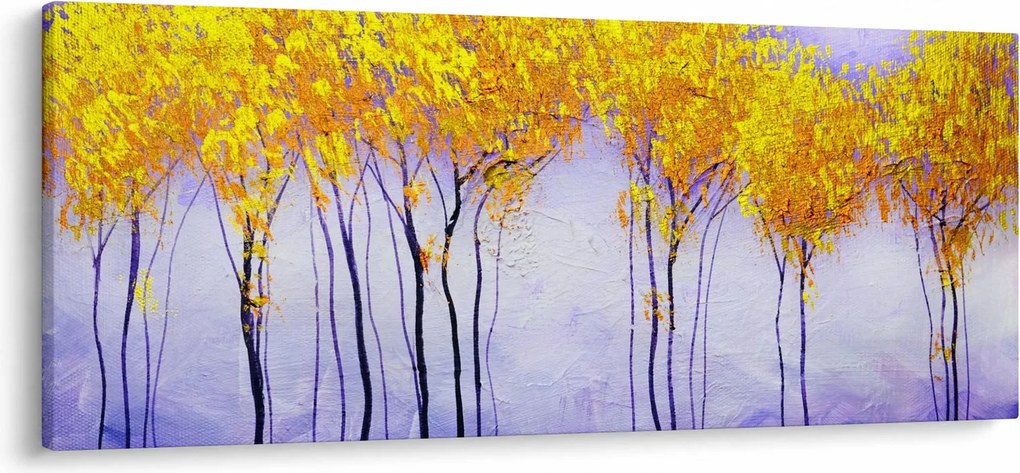 Sárga fák képe (120x50 cm)
