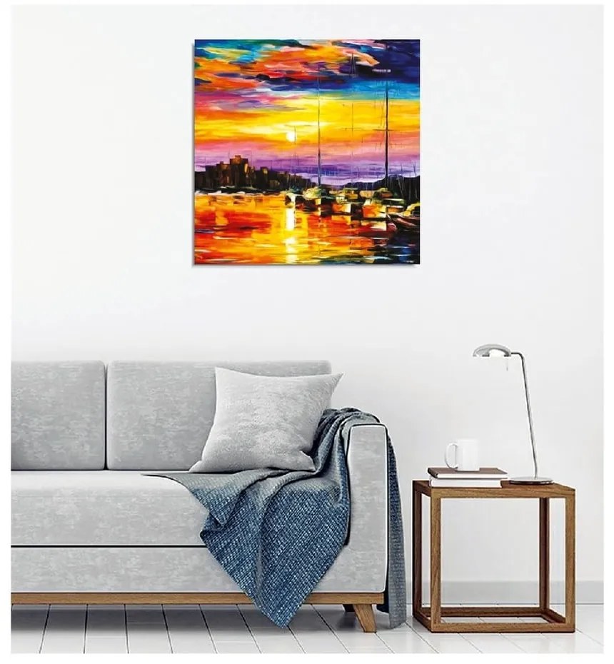 Vászon fali kép Leonid Afremov másolat, 45 x 45 cm