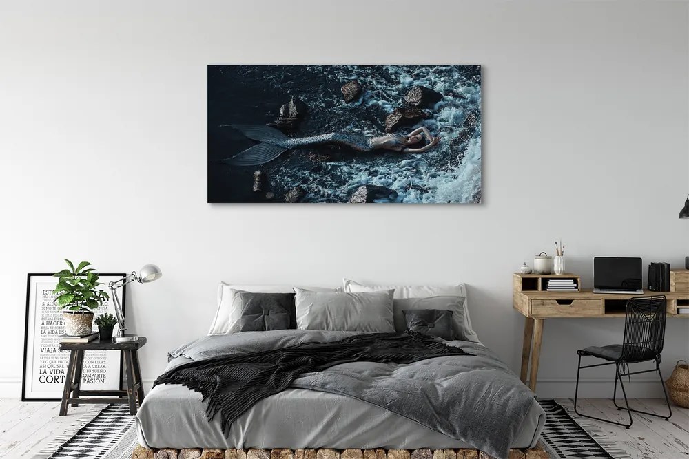 Canvas képek tenger sziréna 100x50 cm